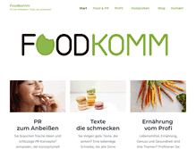 Tablet Screenshot of foodkomm.de
